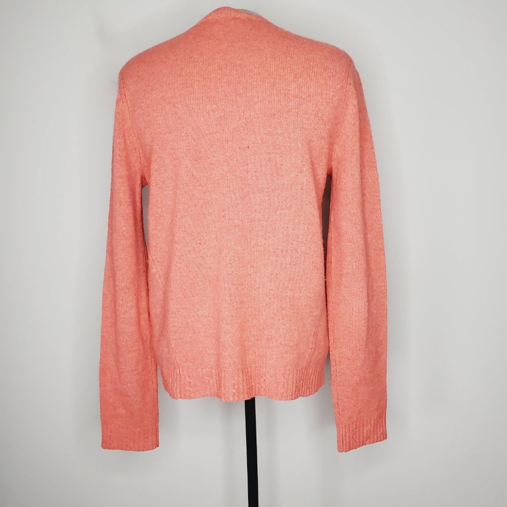 Balenciaga Knits Sweater Wool Cable Knit Fisherman Fall Winter Coral Pink 42 - Picture 6 of 14